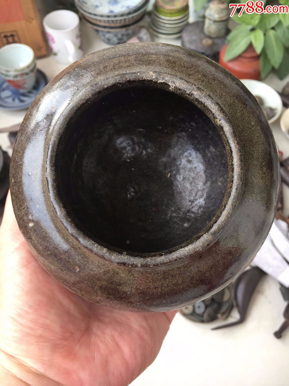 元代黑釉罐