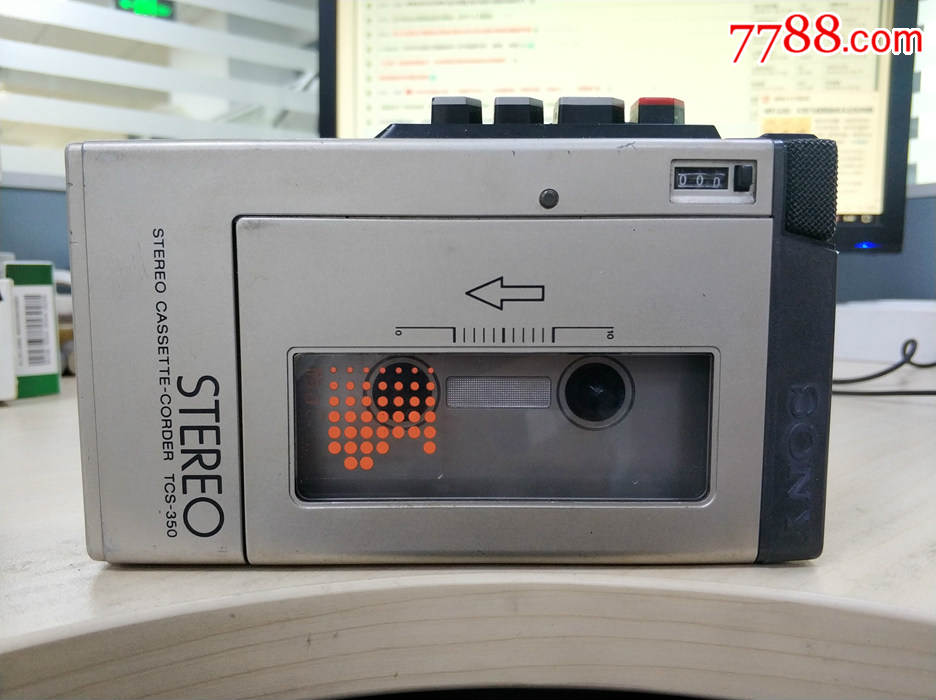 索尼tcs-350状态完美随身听磁带机卡带机