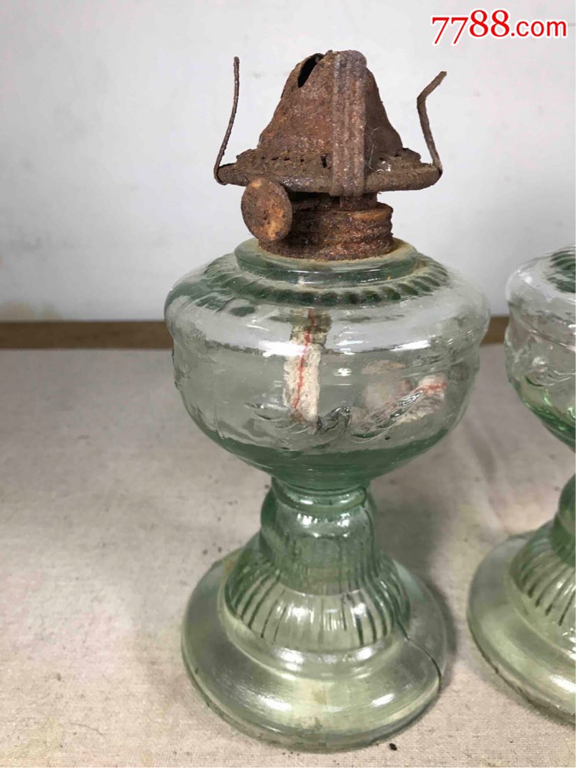 古董古玩收藏杂项近代煤油灯玻璃器皿灯具民俗收藏老物件