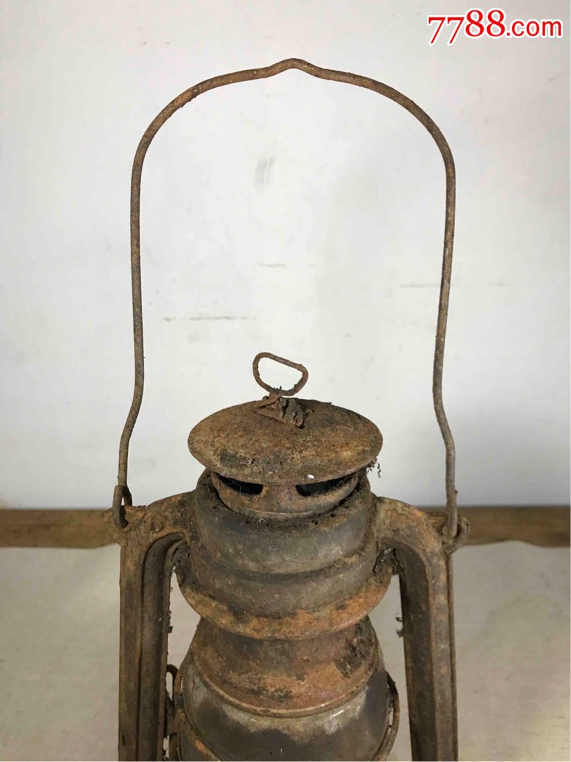 古董古玩收藏杂项近代煤油灯马蹄灯老式手提灯灯具民俗收藏