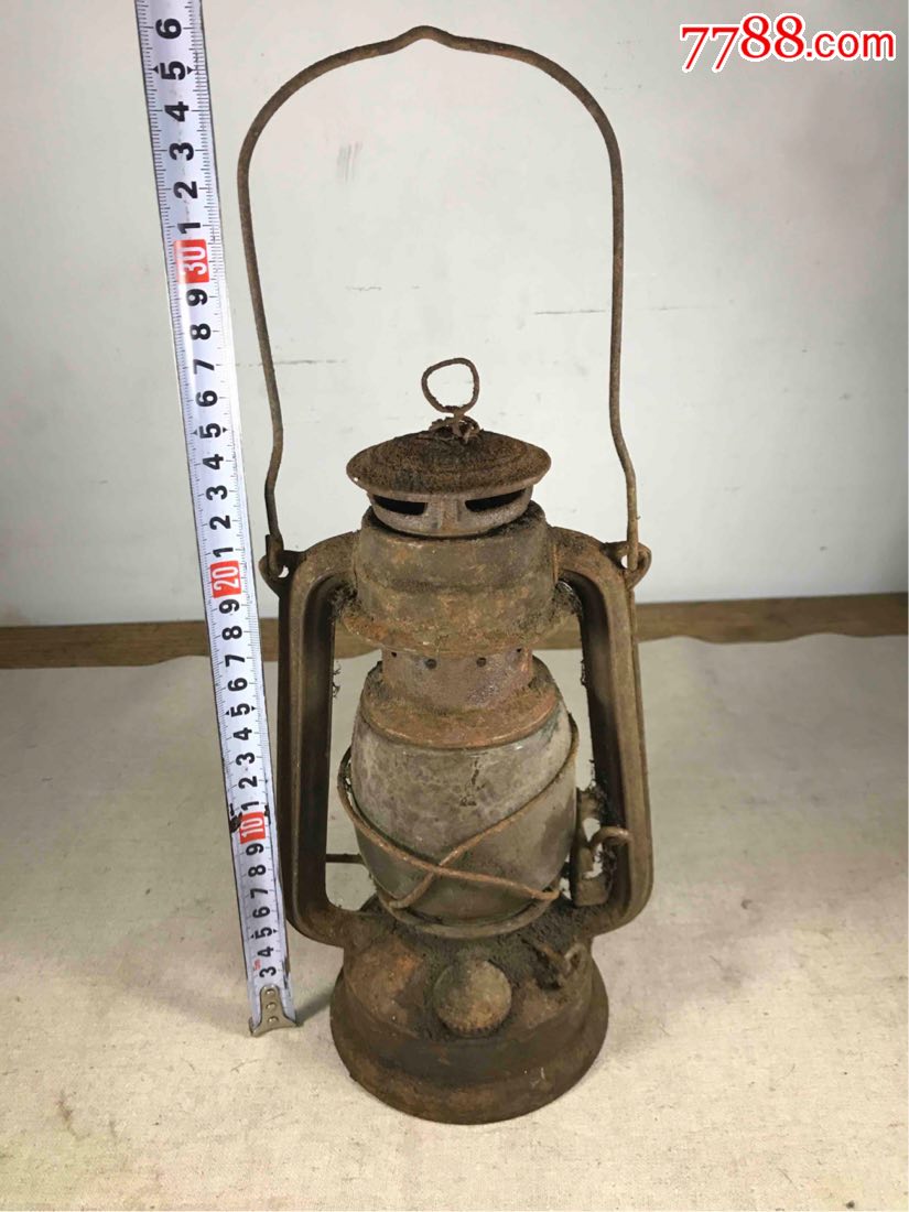 古董古玩收藏杂项近代煤油灯马蹄灯老式手提灯灯具民俗收藏