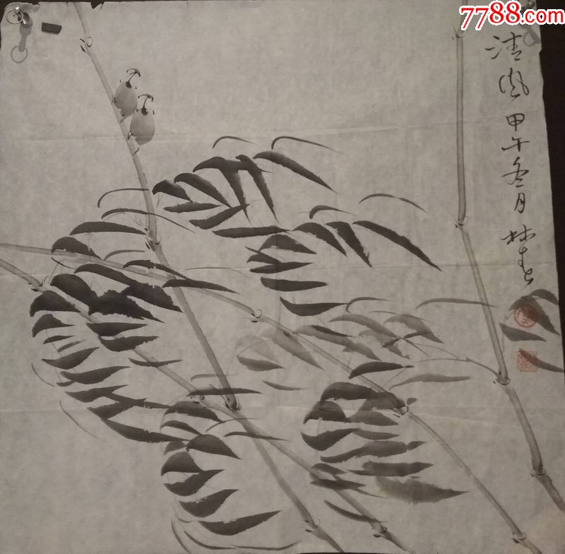 画家马林春老师手绘作品(画片)尺寸69公分×68公