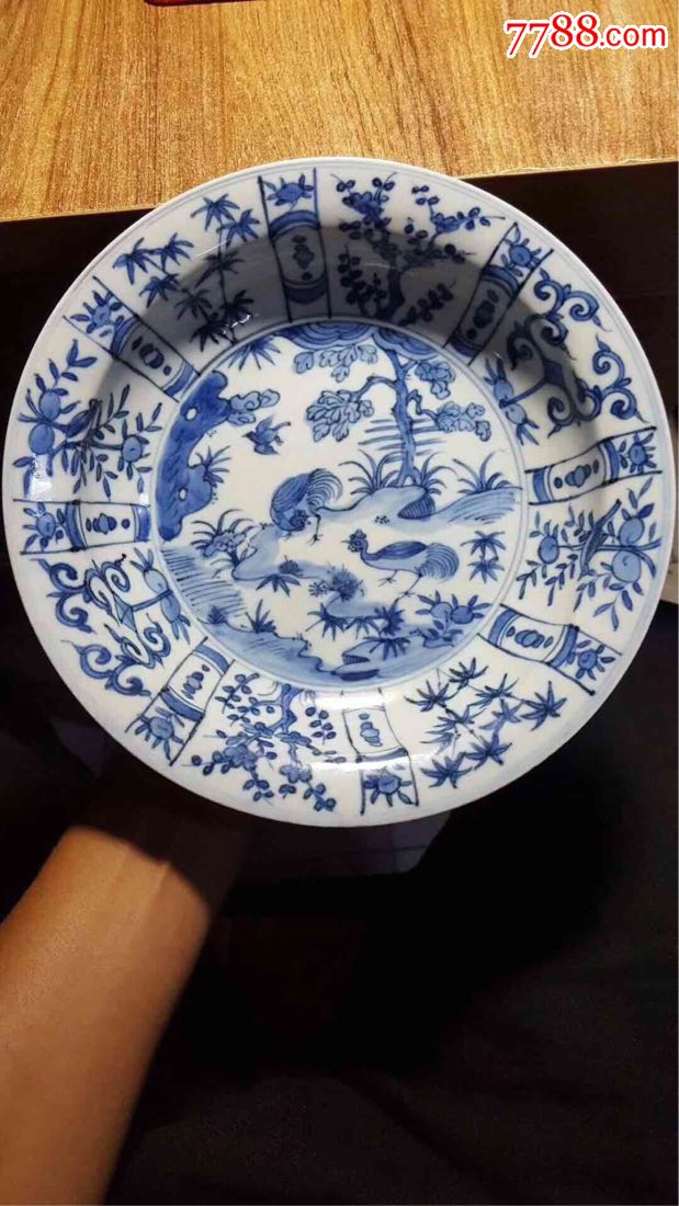 明代青花盘