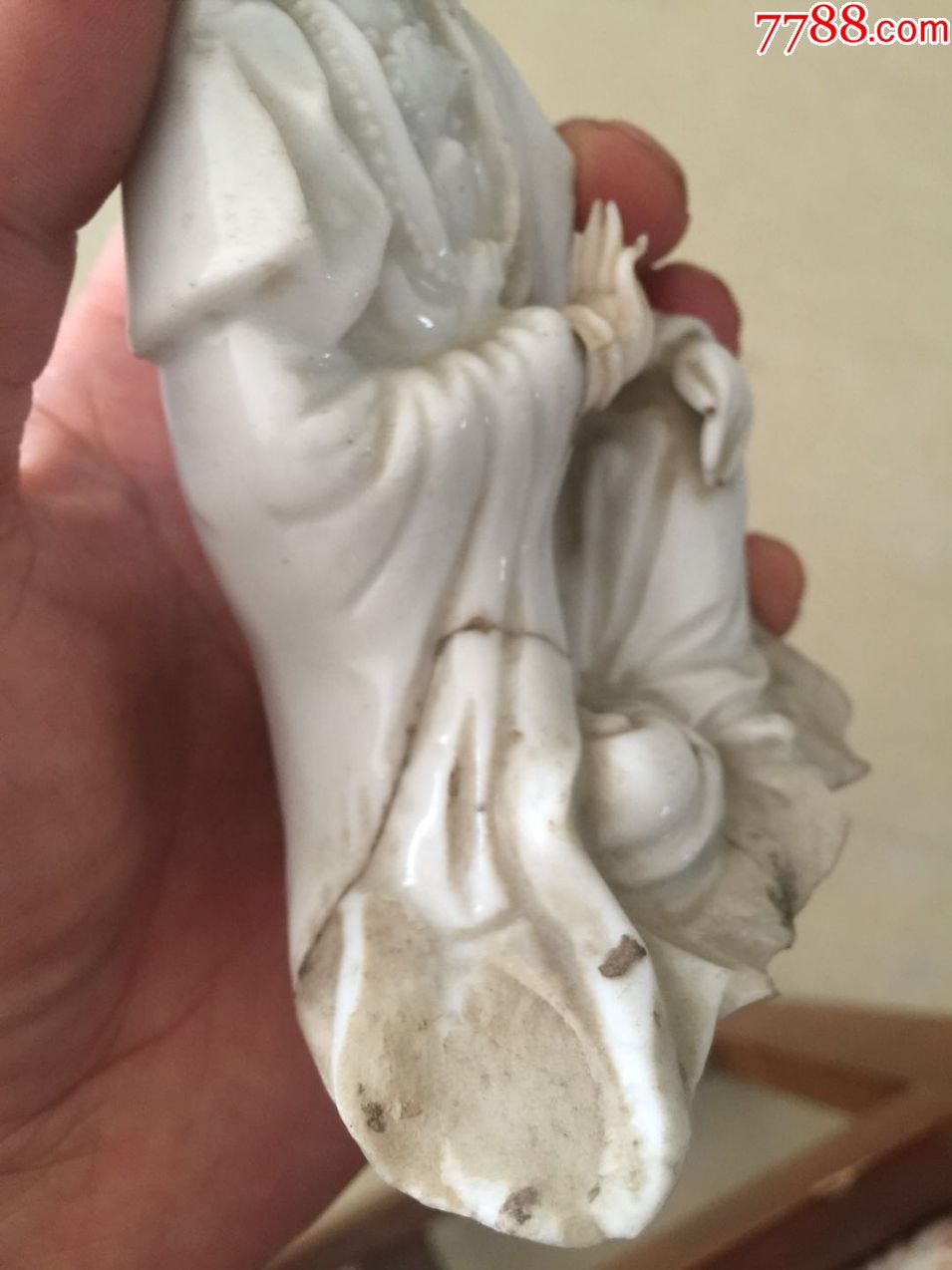 清代德化白瓷观音