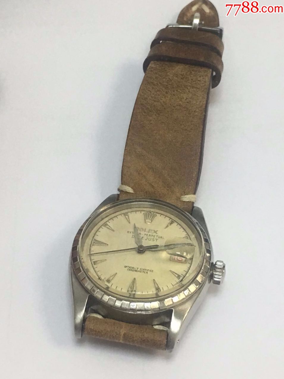 1954年rolex/劳力士二手手表不锈钢古董手表型号6305全自动原装表古董