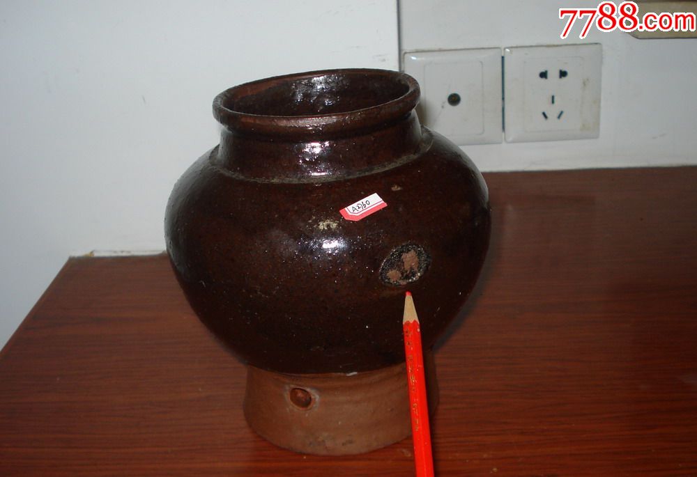 民俗缸胎老盐罐(a2760)
