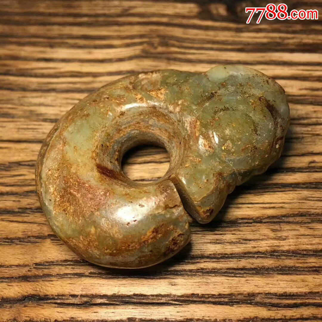 高古红山文化玉猪龙地道老河磨玉