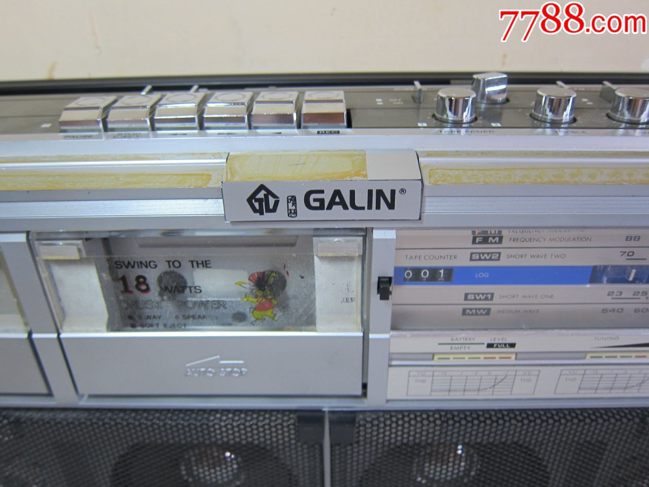 原盒galin嘎林--gp118录音机,收音机正常,皮带老化录音机不转不能听