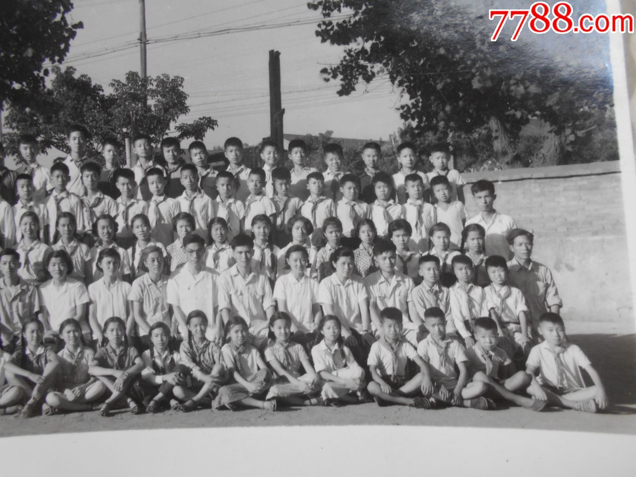 老照片【南京市许府巷小学1964年毕业生合影】