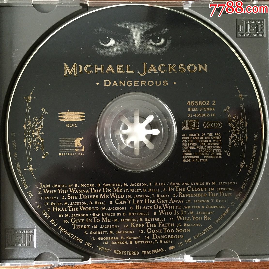 迈克尔杰克逊危险之旅cdmichaeljacksondangerous