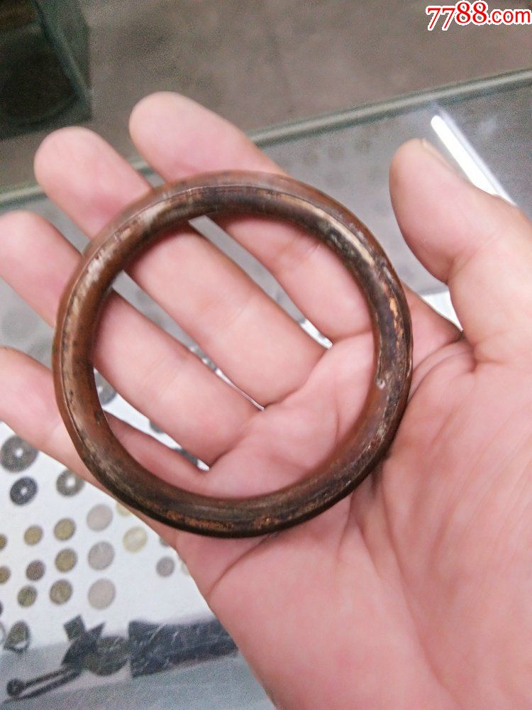 明代紫铜手镯_价格120.