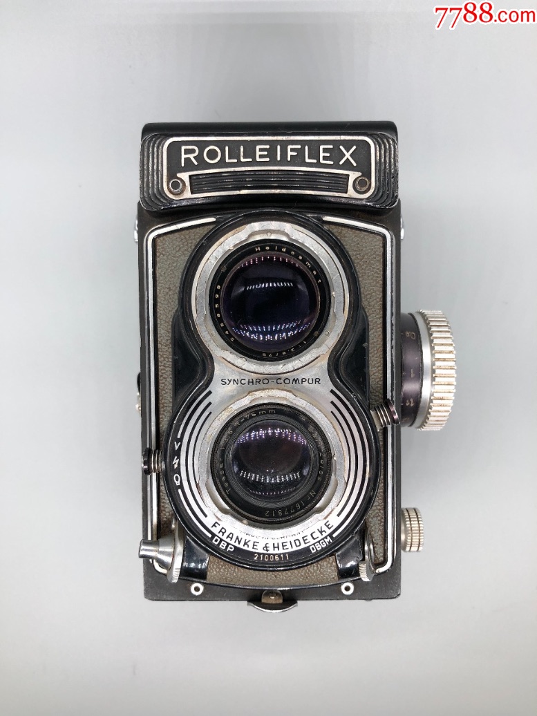 禄莱rolleiflex中画幅双反相机照相机古董相机品相如图