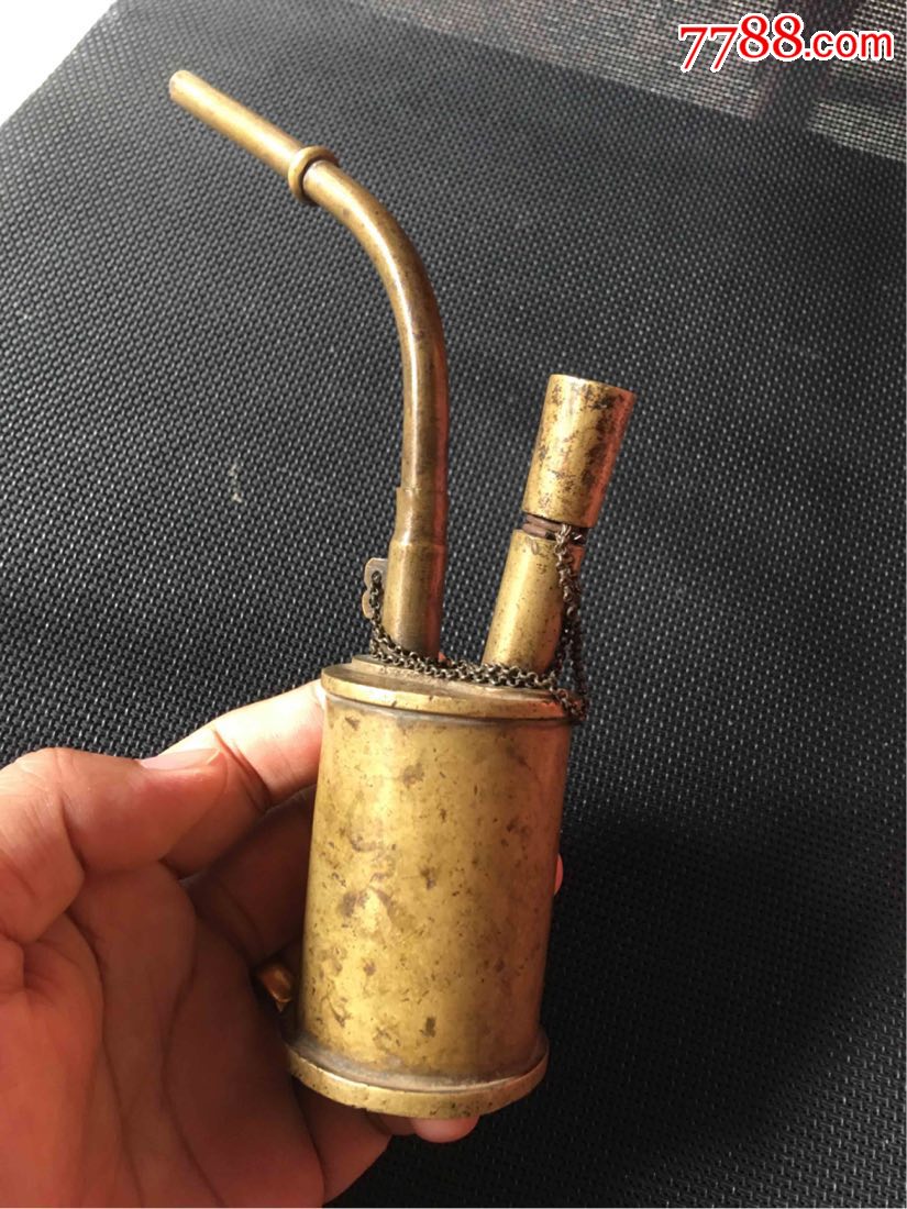 少见款式铜水烟壶