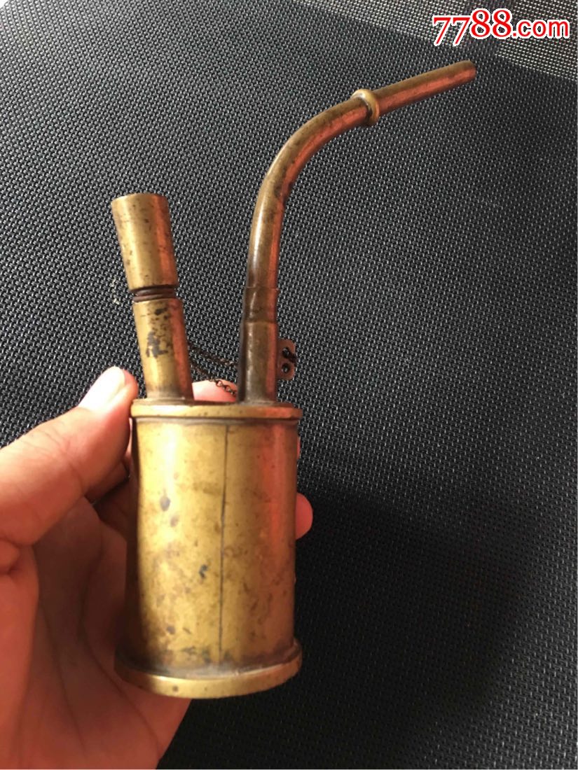 少见款式铜水烟壶