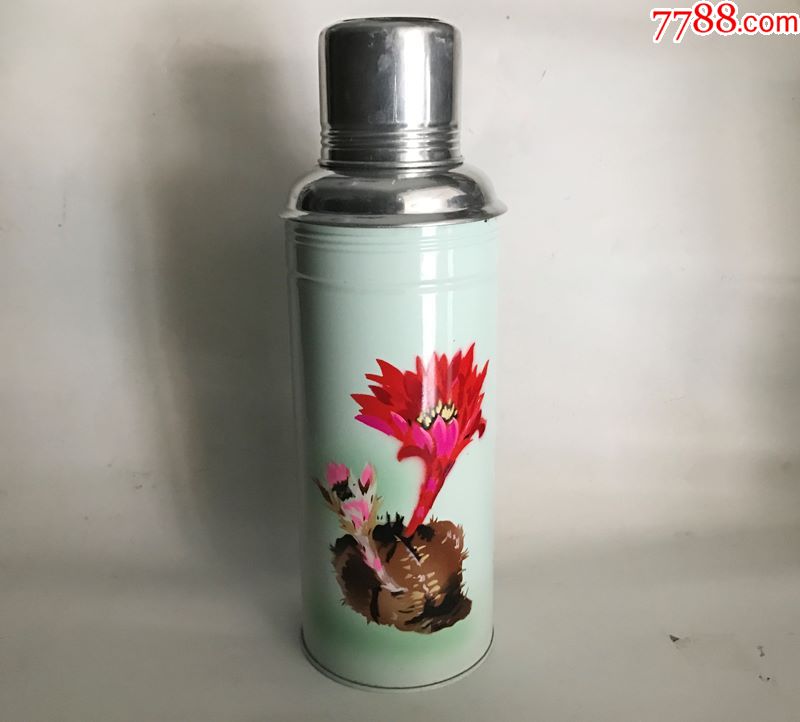 老铁皮暖水瓶怀旧民俗老物件鹿牌保温壶影视道具热水瓶_价格120.