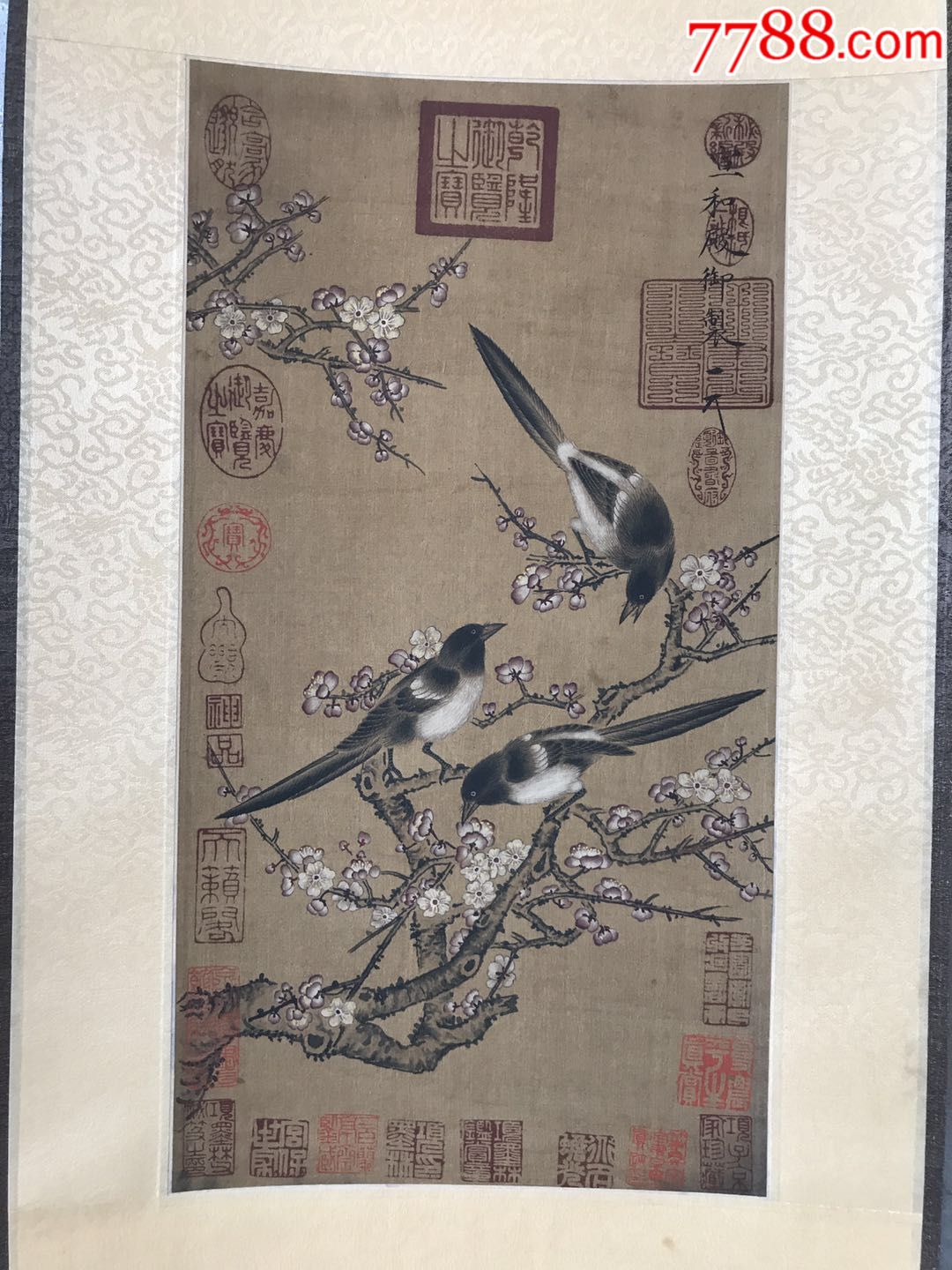 宣和殿御藏手绘丝绢花鸟珍品