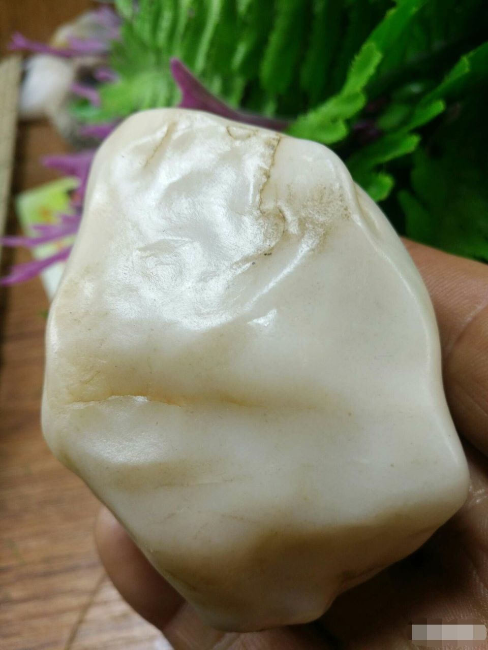 216.2克精品戈壁羊脂玉籽料