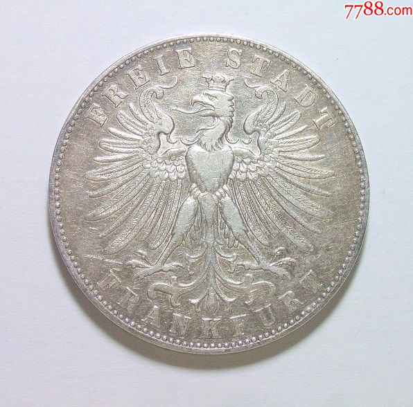 德国法兰克福1862年射击节1泰勒银币好品发行