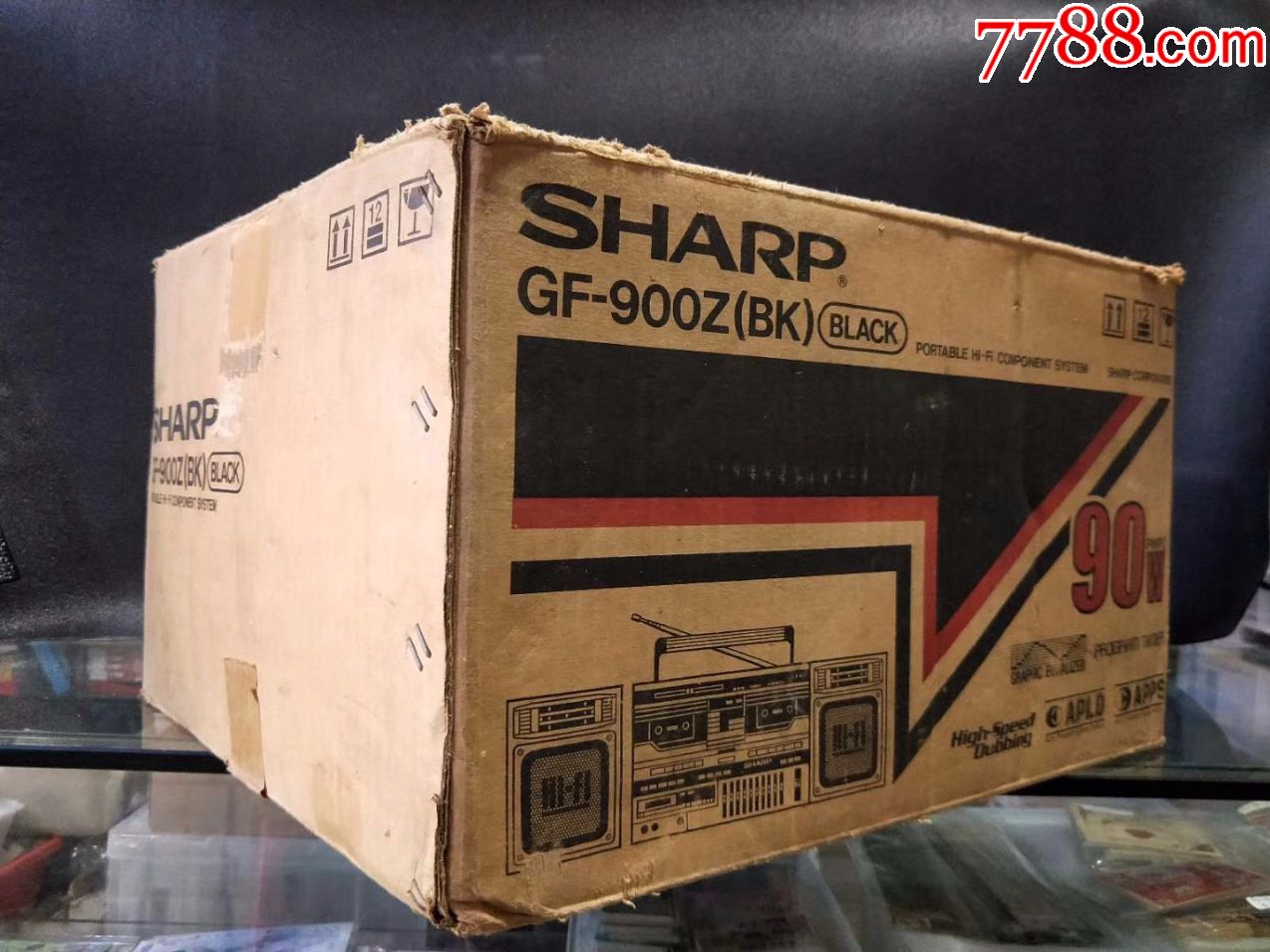 全新80年代厂家库存:sharp夏普gf-900z双卡立体声收录机