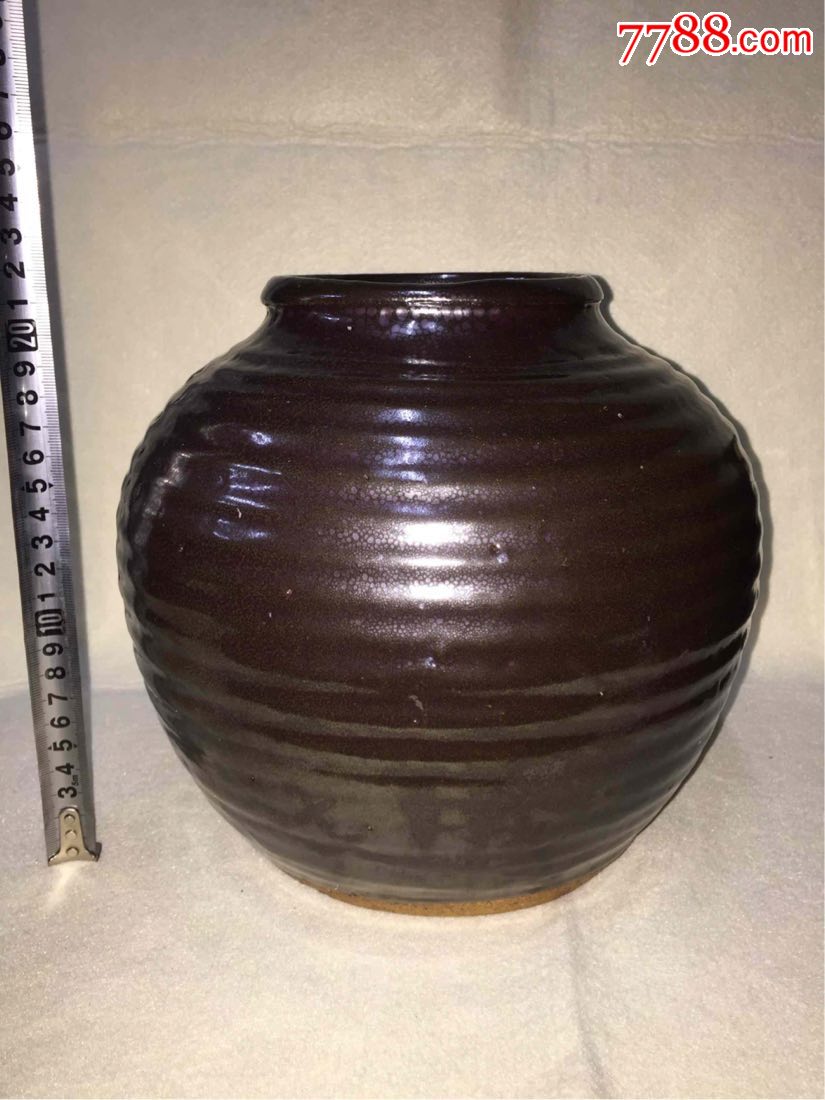 明代怀仁窑油滴罐_价格1200.