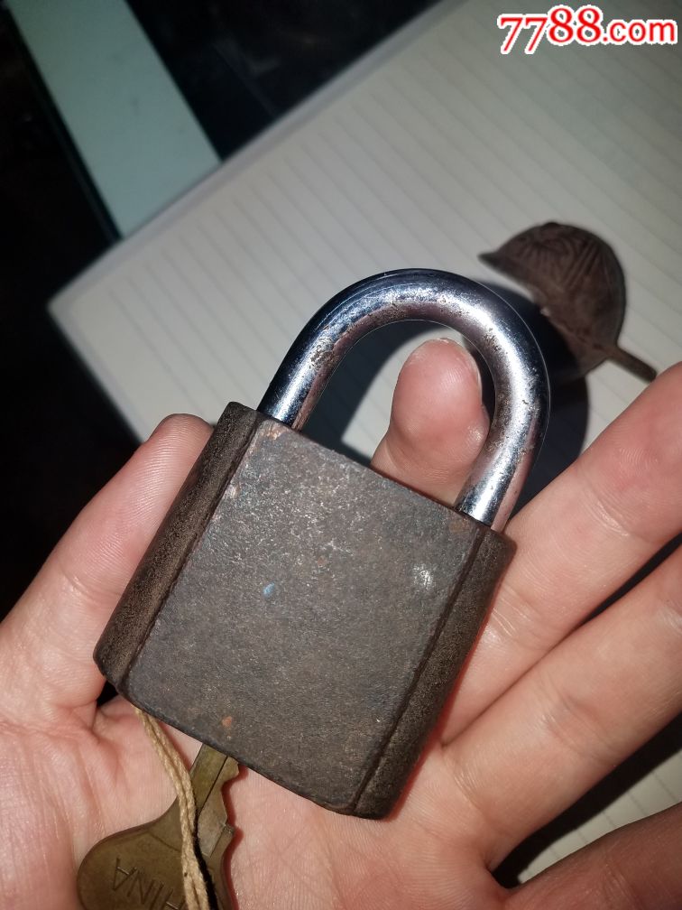 少见铁锁钻石一副,实木原生态好用图片