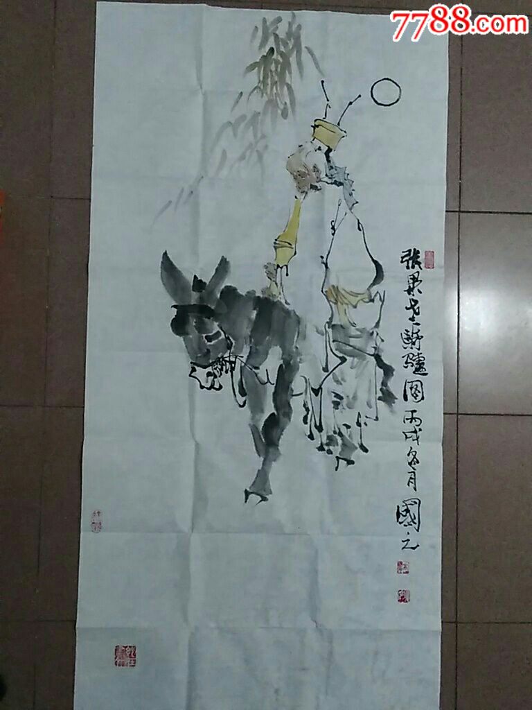 张果老骑驴图