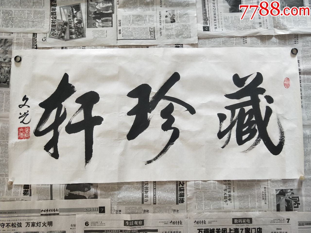书画名家张文光书法作品《藏珍轩》