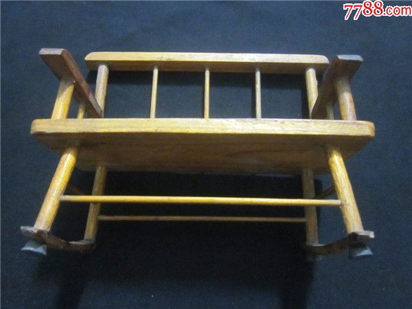 上世纪70年代木质手工长椅子童年怀旧玩具.