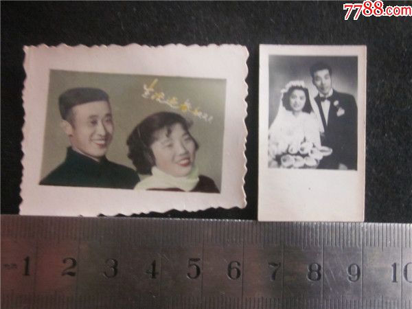 【时代记忆老照片收藏】上世纪50-60年代夫妻合影一组留念._价格15.