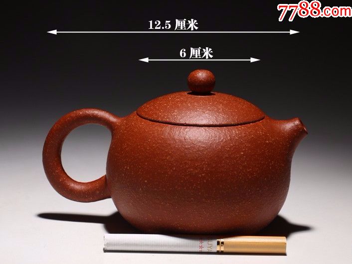一厂18目粗砂老梨皮朱泥全手工西施壶