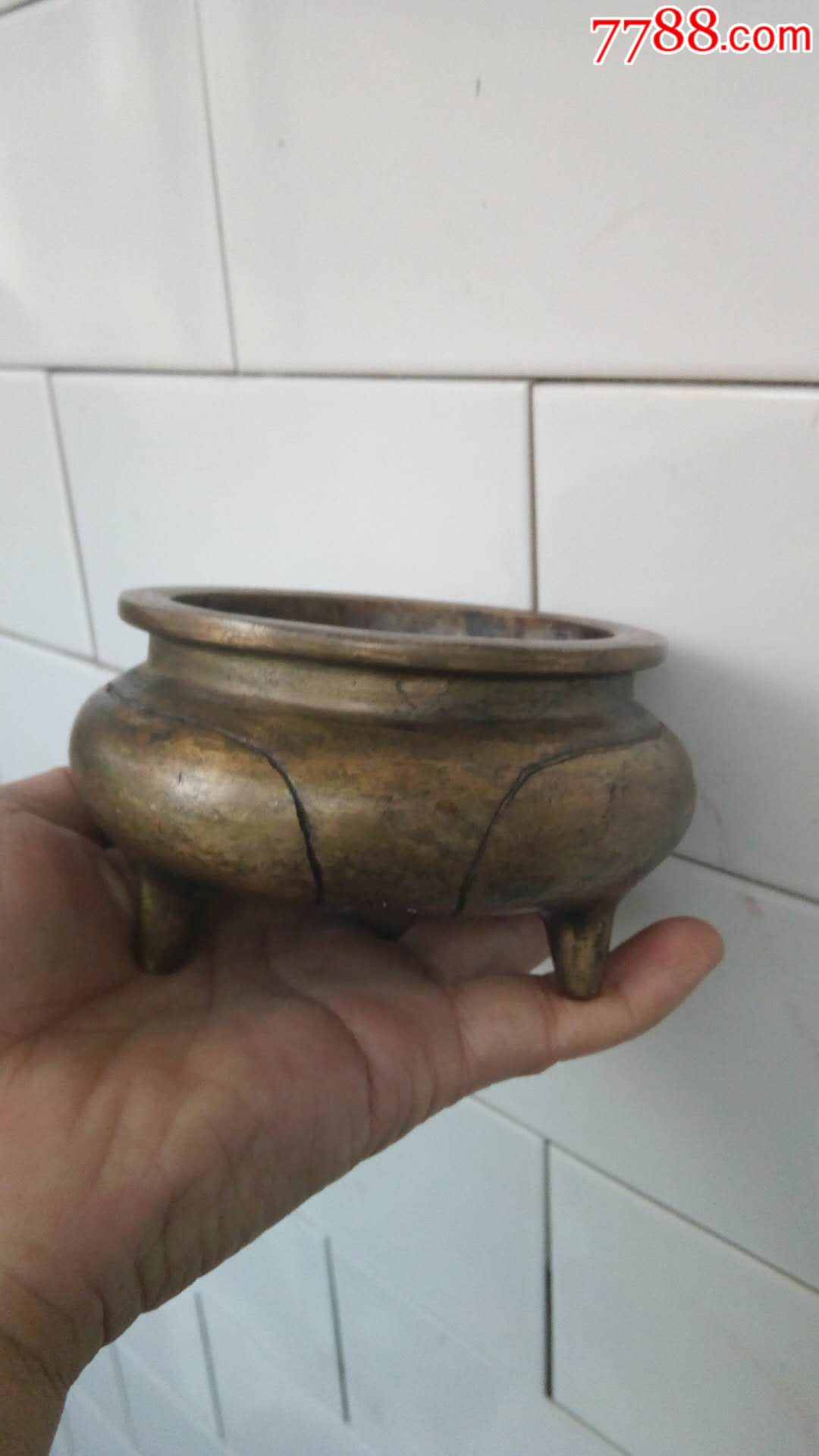 老式黄铜香炉