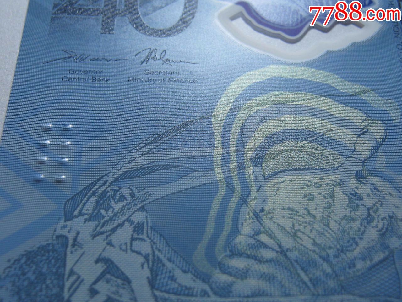 塑料钞纪念独立40周年所罗门群岛40元2018年