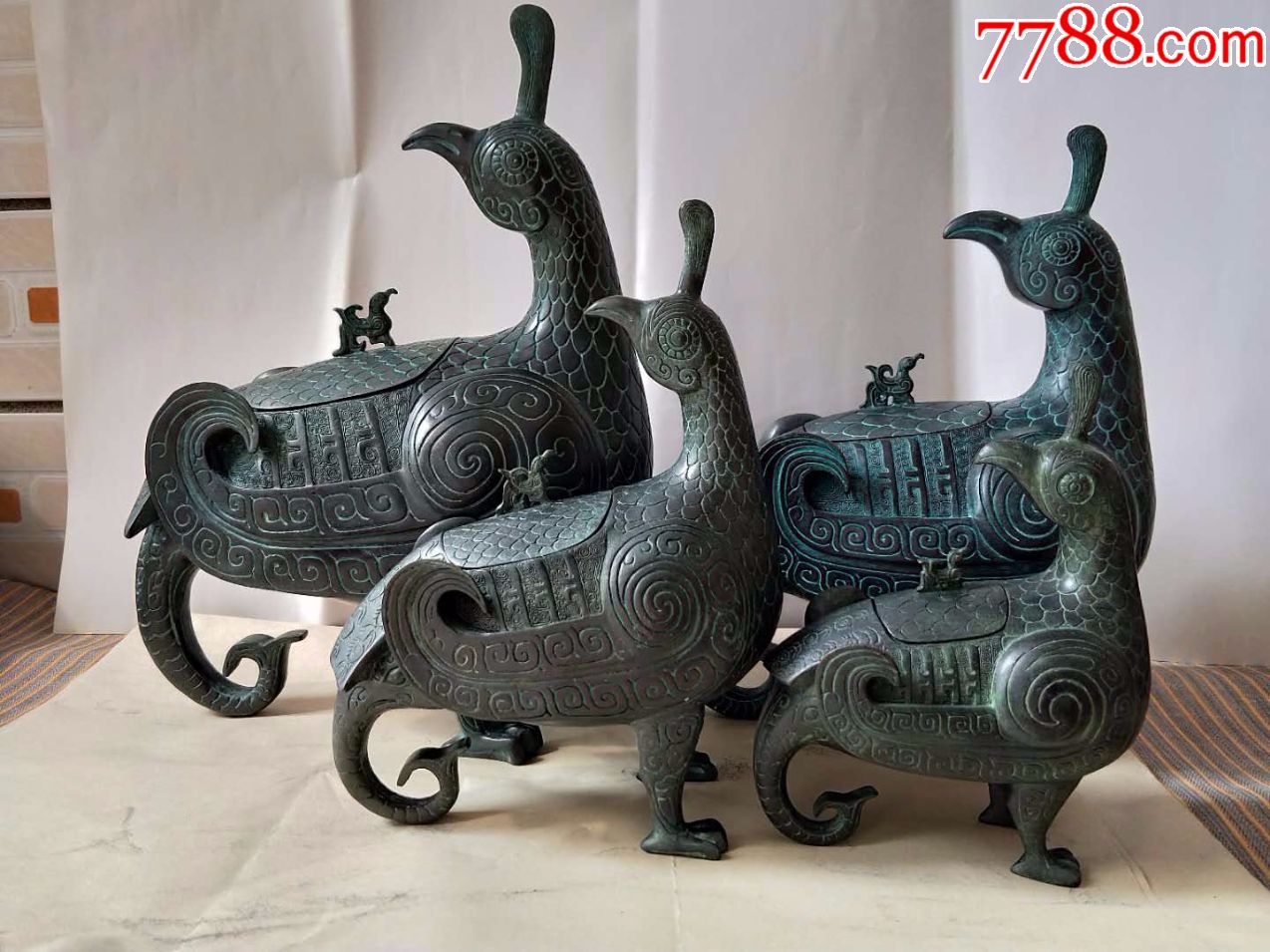 青铜工艺艺术品;晋侯鸟尊高23厘米