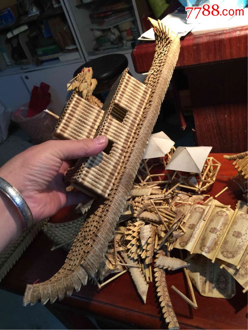 一分纸帀叠的帆船一4件合售