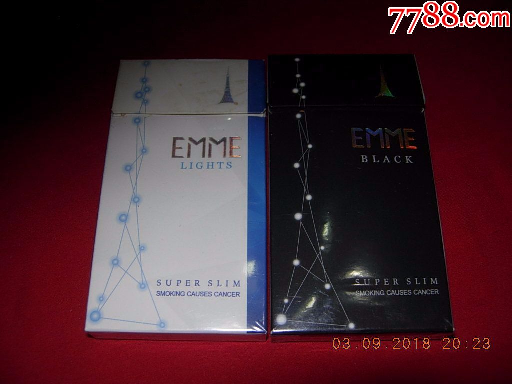 emme爱美----黑色\蓝色----2种---细支