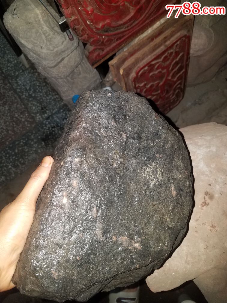 民国云南小巧黑青石小盆,文房种花装东西都可以