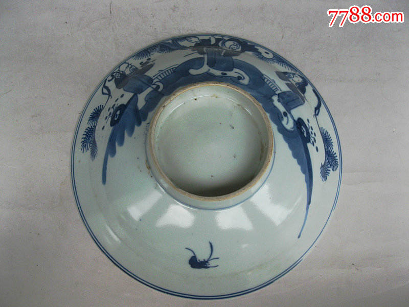 清光绪-青花-福禄寿喜四仙高足碗_第4张_7788收藏__收藏热线