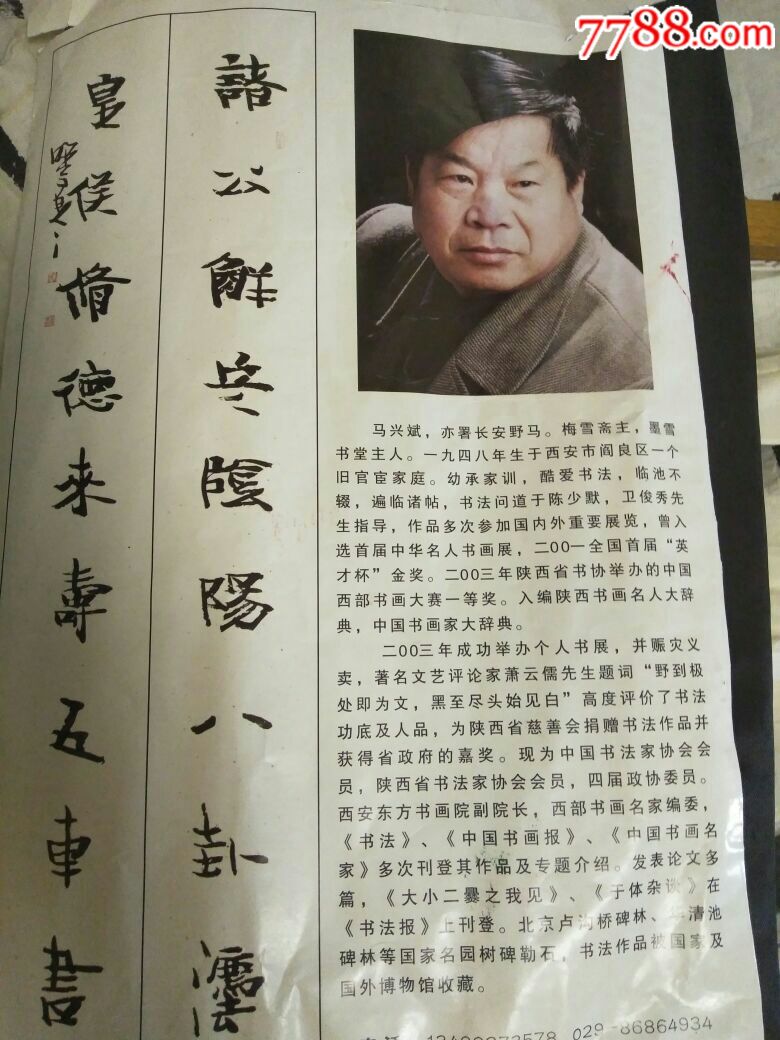 陕西著名书法家野马书法(物华天宝)_第2张_7788书画网