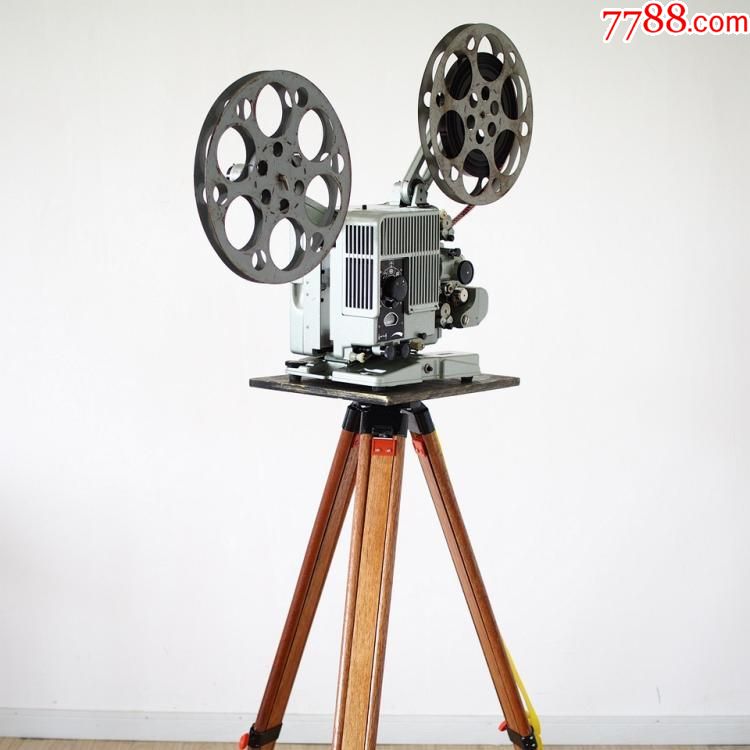 9品德国古董西门子siemens16毫米16mm老式电影机放映机带木脚架