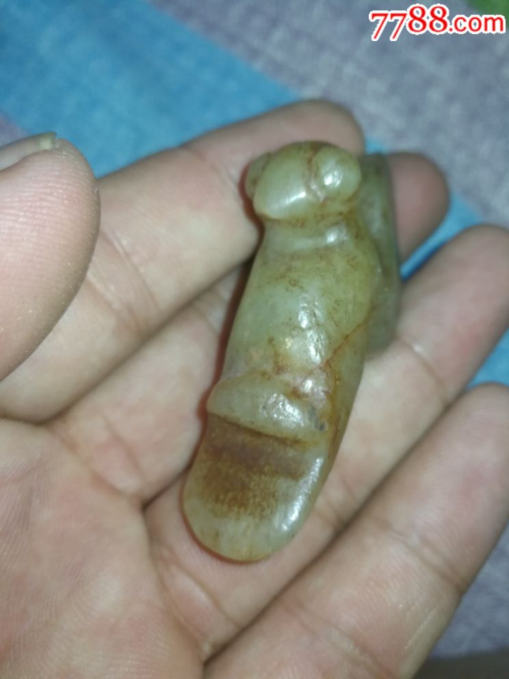 红山老三黄玉的玉鸟,高古玉器,红山玉器,红山文化
