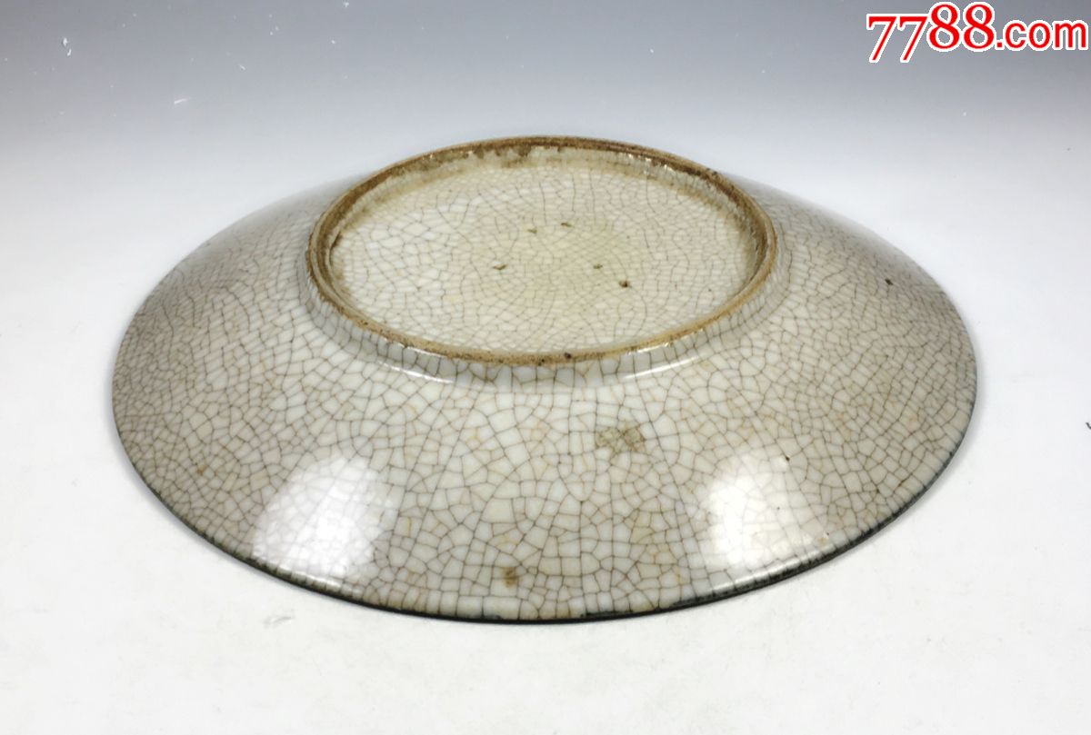 清三代乾L年歌釉牡丹花青花大盘全品