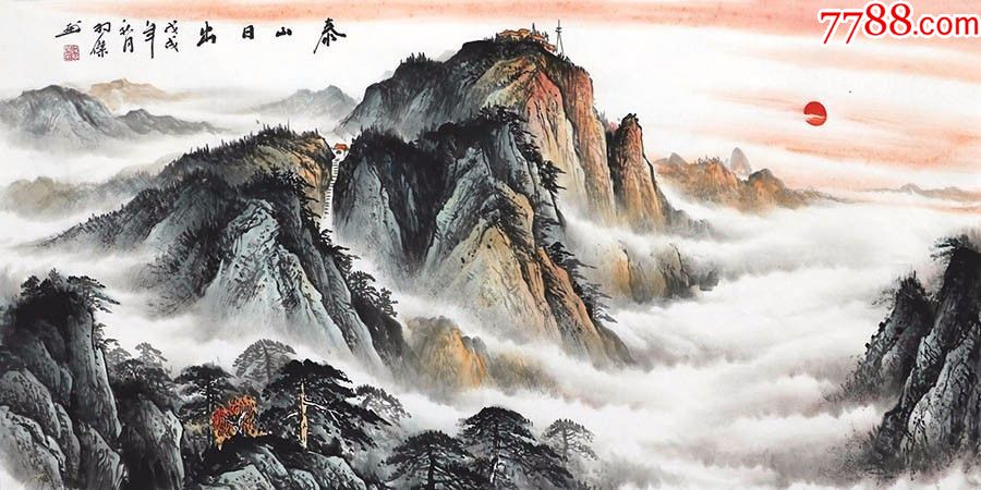 梁羽杰四尺山水02