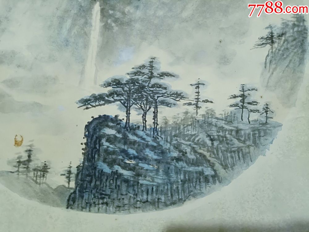 80年代山水画一幅