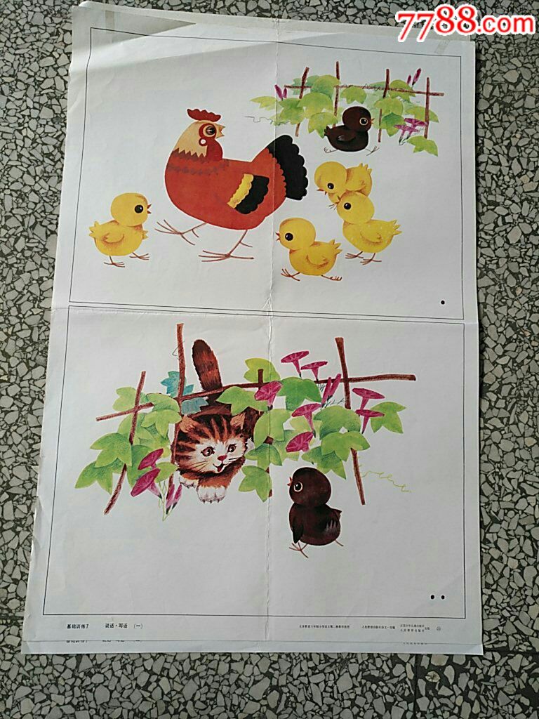 小学语文第二册教学挂图