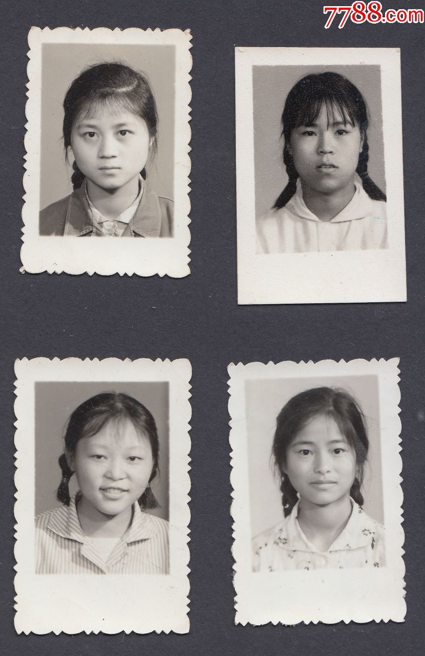 1970年,同一年级的学生证件照片38张一起,每张后边都标准有姓名,15女
