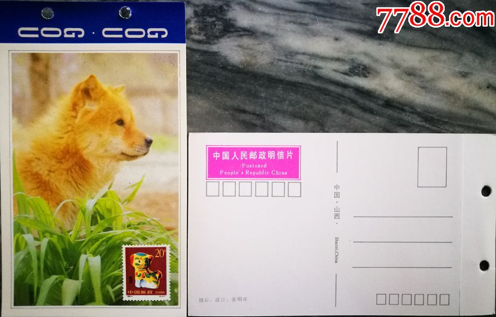 贴1994-1(2-1)狗年生肖新邮票名犬绿草丛中远