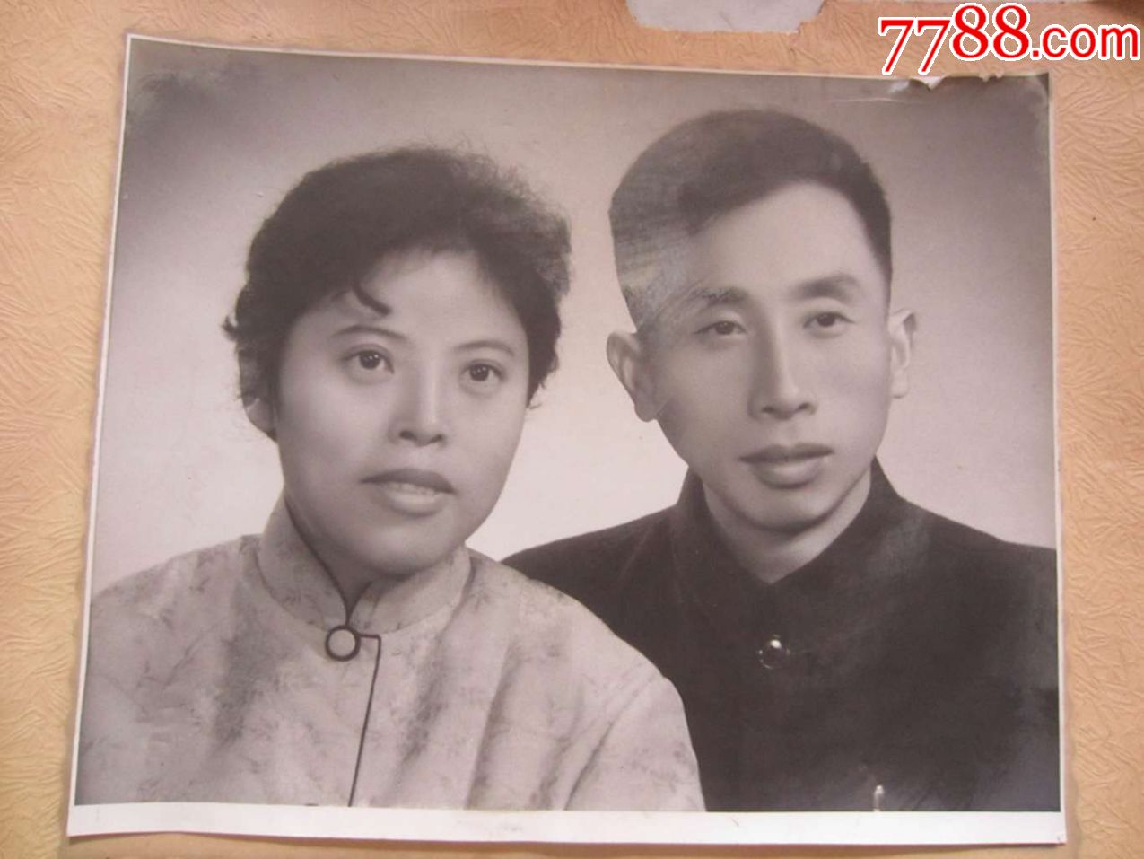 上海中国照相.夫妻合影(老照片)