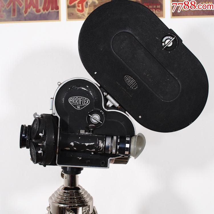 西洋古董德国阿莱arriflex16毫米16mm电影胶片摄影机带木脚架8品