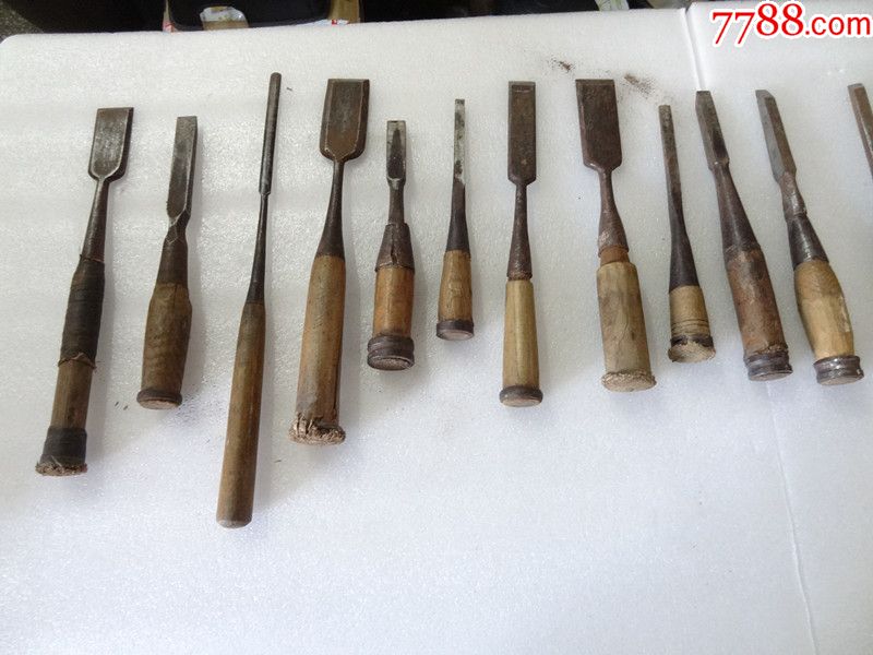 精品老凿子木工工具铁器20个