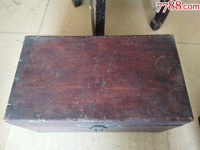 清代樟木小书箱木箱